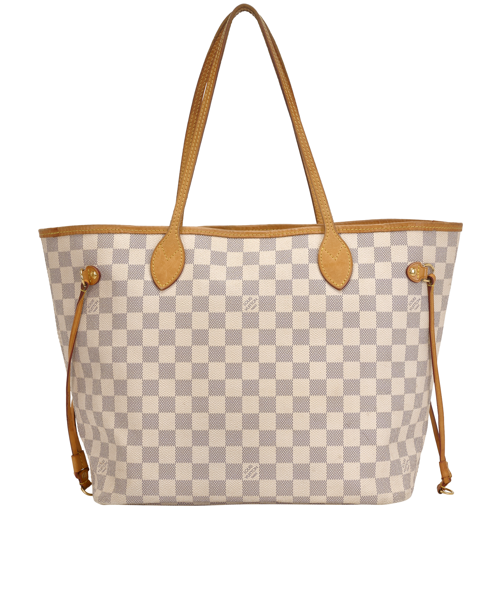 Neverfull MM, &pound;695, Handbags, White, Canvas, Back view